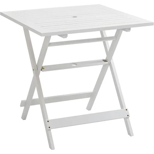 "Gartentisch, quadratisch, klappbar, weiß, 70 x 70 x 70 cm image"