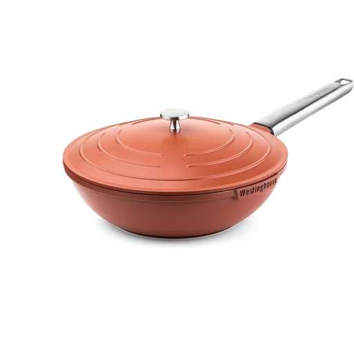 "Performance Series Wokpfanne - Wok mit Deckel - 28 cm - Orange image"