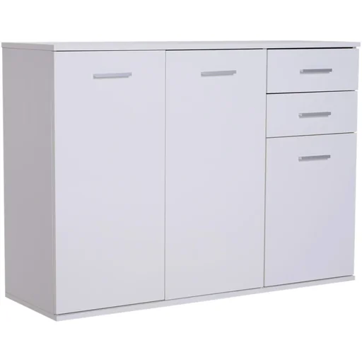 "Kommode Standschrank Sideboard Schubladenkommode Beistellschrank verstellbar Fach mit 2 Schubladen 106 x 35 x 76 cm image"