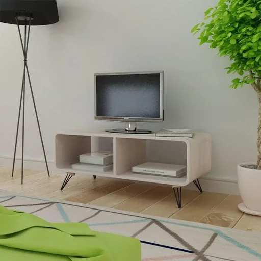 "TV-Schrank 90x39x38,5 Holz grau image"