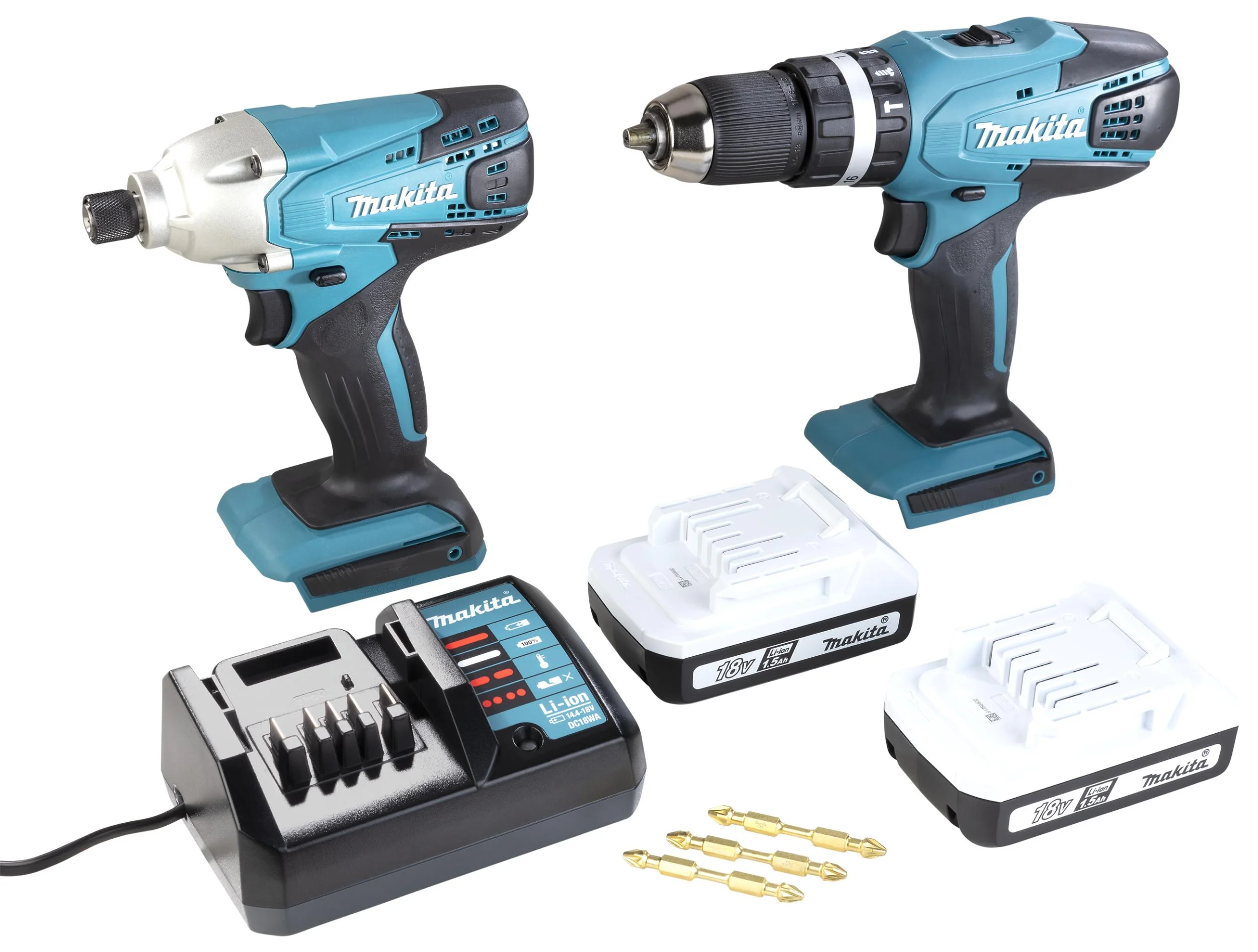 Akku-Bohrhammer und Schlagschrauber Combo Set DK18015X2