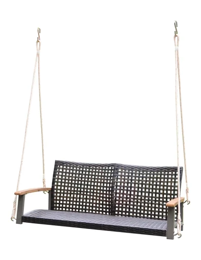 "Hängebank CUNEO, grau, Armlehne Akazie FSC 100%, grey washed image"