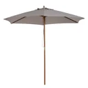 Sonnenschirmmarkise 3-Stufen-Bambus 180/ Polyester grau