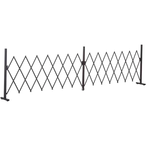 "Absperrgitter ausziehbar dunkelbraun image"