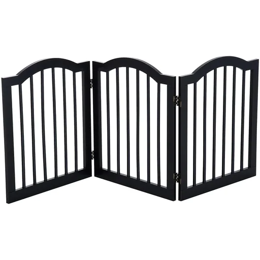"Absperrgitter Hundegitter 154,5cm faltbar Schwarz image"