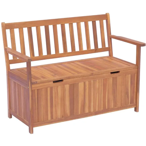"Gartenbank Truhenbank mit Stauraum Holz Natur image"