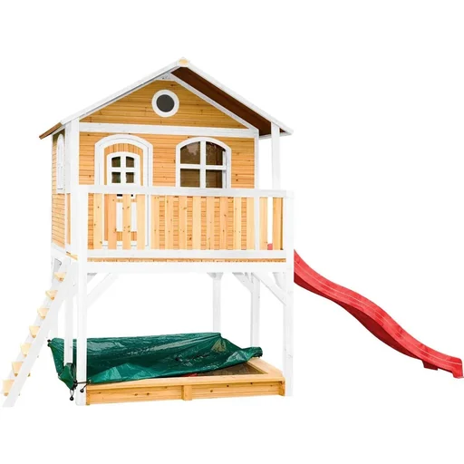 "Marc Spielhaus Braun/weiß mit Rote Rutsche image"