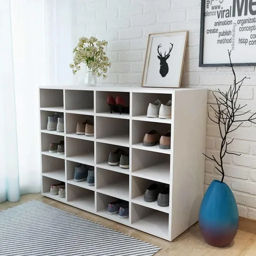"Schuhregal 92x30x67,5 cm Spanplatte weiß image"