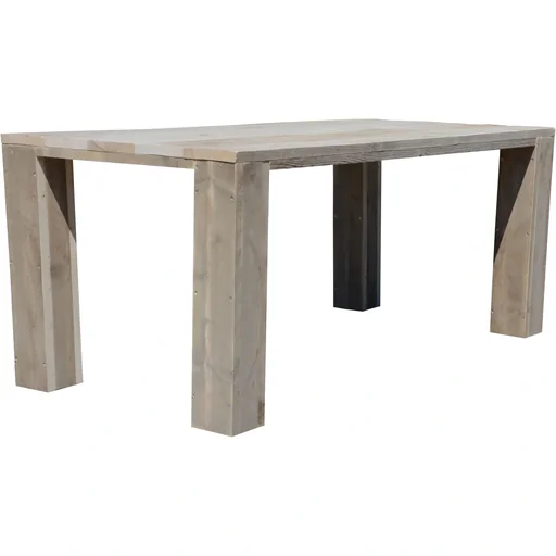 "Robuster Gerüstholztisch mit breiten Blockbeinen 200/95 cm image"