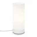 PAIPA Tischleuchte, weiß, opal-Glas, Kabelschalter, E14 Fassung