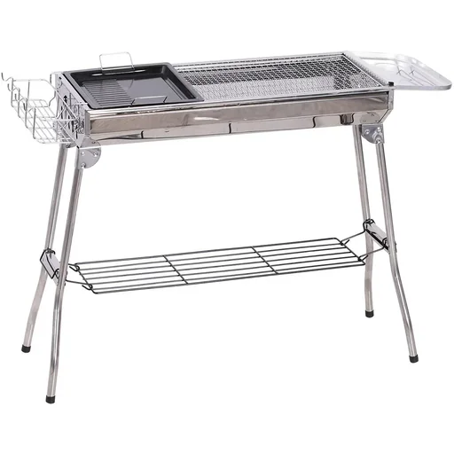 "Holzkohlegrill mit Ablage image"