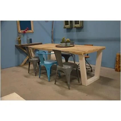 "Esstisch New York Gerüstholz - Weiß image"