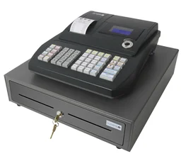 Registrierkasse mit 4 + 8 Fächer, Hub-Tastatur und TSE 3-Jahres-Lizens