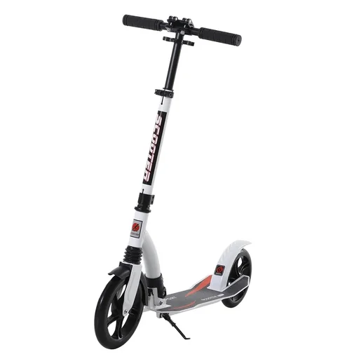 "Kinder-Roller Stoßdämpfer höhenverstellbar Alu Weiß image"