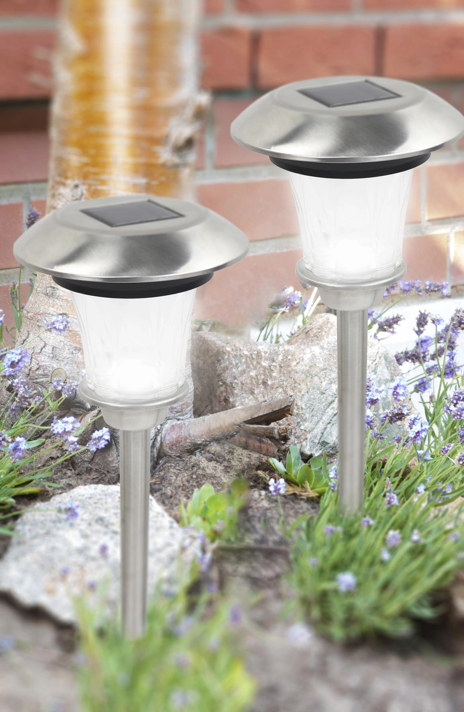 Solar Wegeleuchte 2er Pack