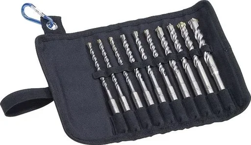 "4-Schneiden Hartmetall Hammerbohrer SDS plus - Satz, 10-teilig image"