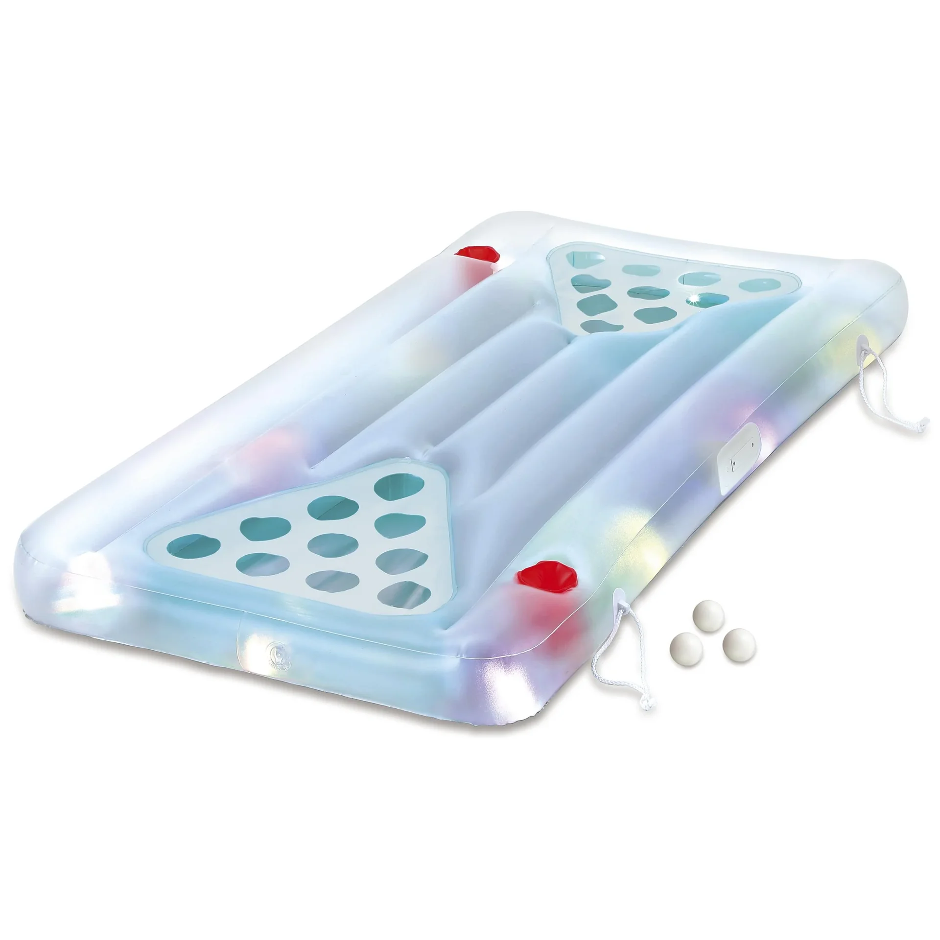"Summer Waves Bierpong Bierpong Spiel Set mit Bällen 160x84x19 cm Blau image"