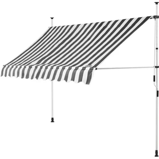 "Klemmmarkise weiß/grau 300cm image"