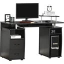 Computertisch mit 2 Schubladen Walnuss