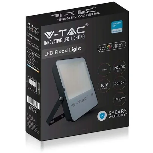 "VT-162 LED-Flutlicht - 150 W - 20500 Lm - 6500K - schwarz - Extra effizient image"
