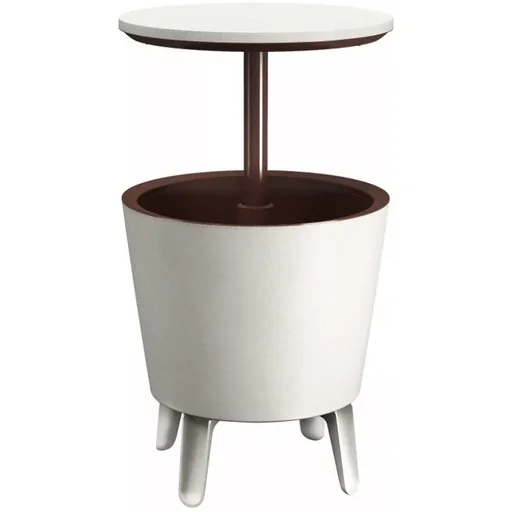 "Getränkekühler - Weiß/Braun - Ø50 cm - 30L image"