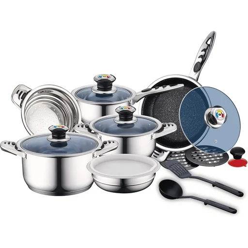 "Topfset mit Zubehör - silber image"