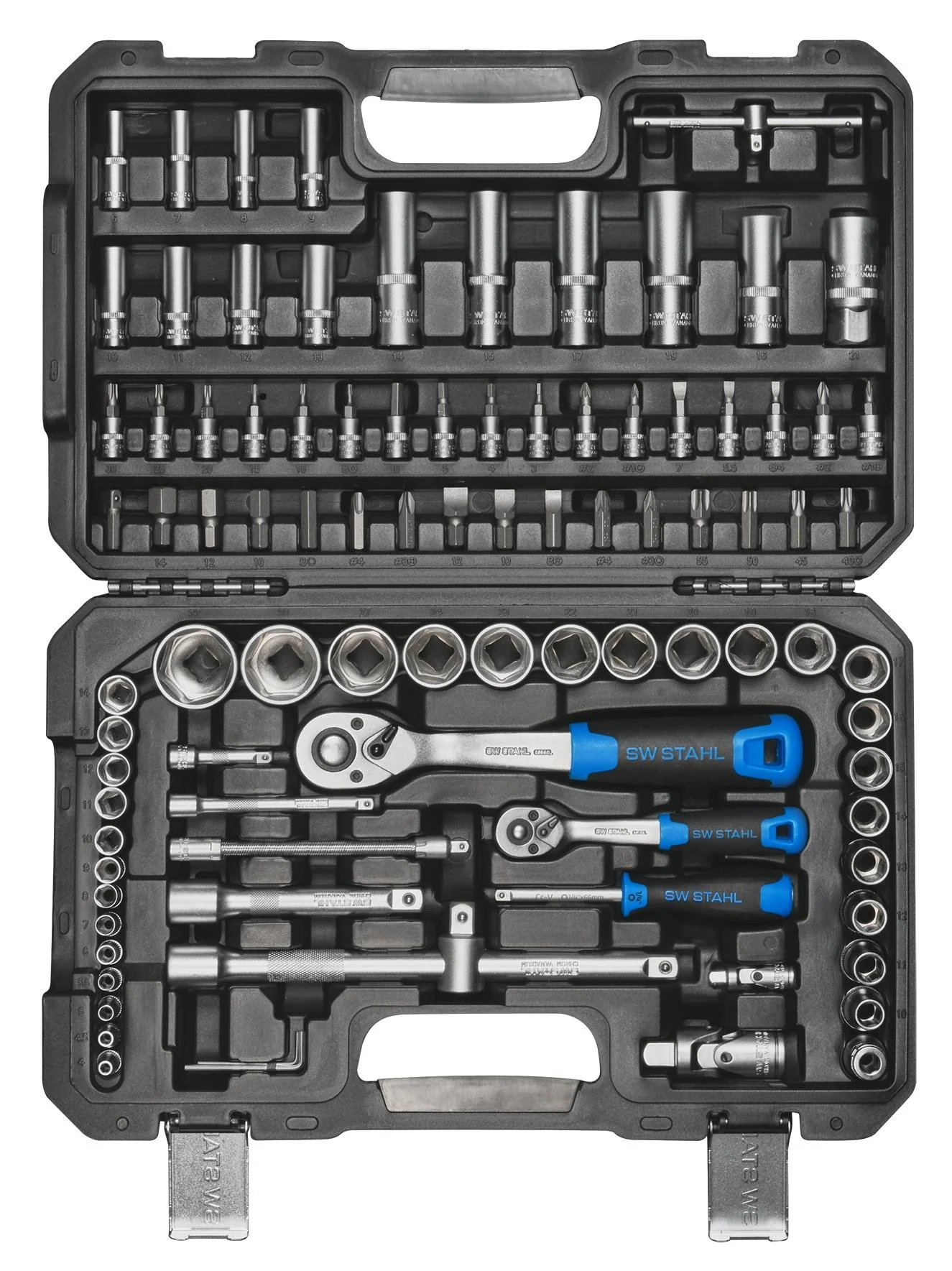 Steckschlüsselsatz, 1/4", 1/2", 97-teilig