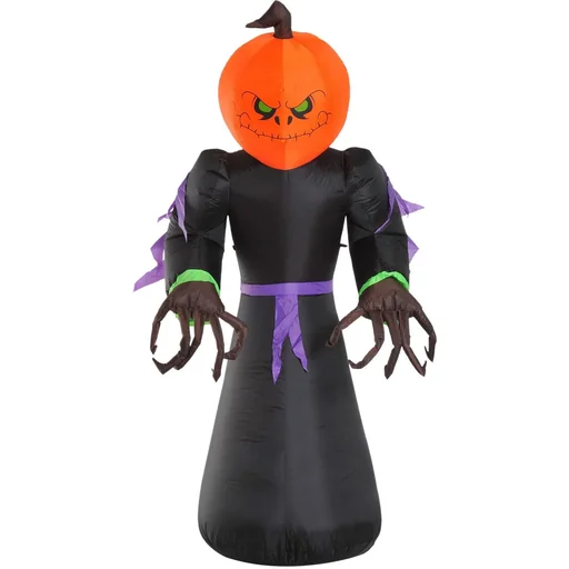 "Halloween Dekoration Aufblasbar Schreck Gespenst Kürbis mit LED image"