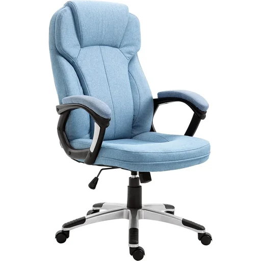 "Bürostuhl mit Wippfunktion hellblau image"