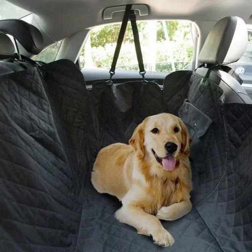 "Hundedecke Autodecke Kofferraumdecke 2 Tasche Schwarz image"