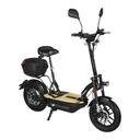 E-Scooter "Revoluzzer" Safety Plus 45 km/h inklusive Blinkanlage, Gepäck-Case und Lithium-Akku schwarz