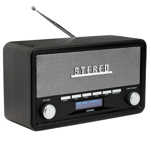 "DAB+ Retro Radio mit Bluetooth, Uhr und Wecker image"