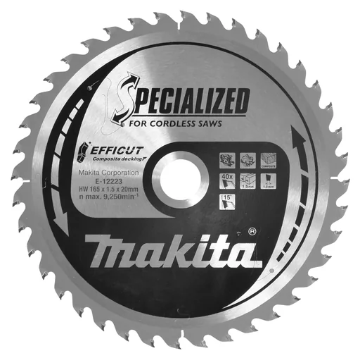 "EFFICUT Sägeblatt 165x20x40Z image"