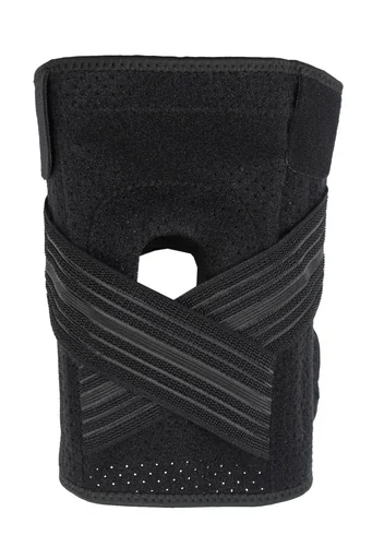 Aktiv-Kniebandage mit Klettverschluss Flexitek, Universalgröße, Schwarz