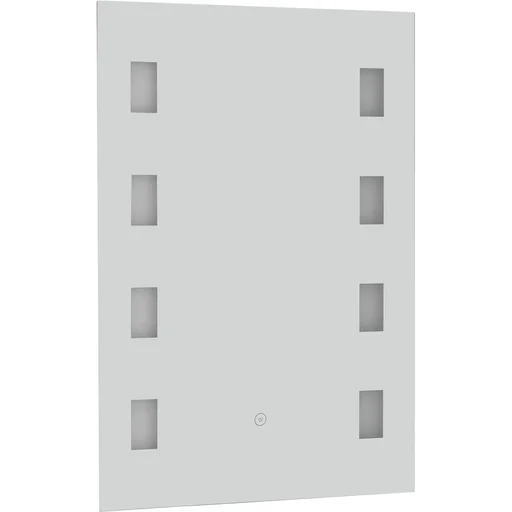 "Lichtspiegel LED Spiegel Anti-Beschlag Badspiegel Badezimmerspiegel Wandspiegel mit Berührungsschalter Silber 70 x 50 x image"