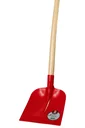 RUHR-BRILLANT, Holsteiner Sandschaufel, Gr. 2, 3/4 gehoben, gehärtet, rot pulverbeschichtet, Eschen-Langstiel 130 cm
