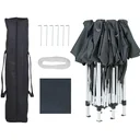 Faltpavillon - Anthrazit - 3 x 6m