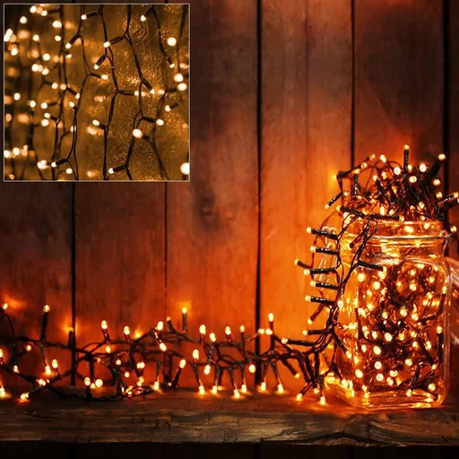 "Weihnachtsbaumbeleuchtung - Weihnachtsbeleuchtung - Festbeleuchtung - Warm White- 4m - inklusive Timer image"