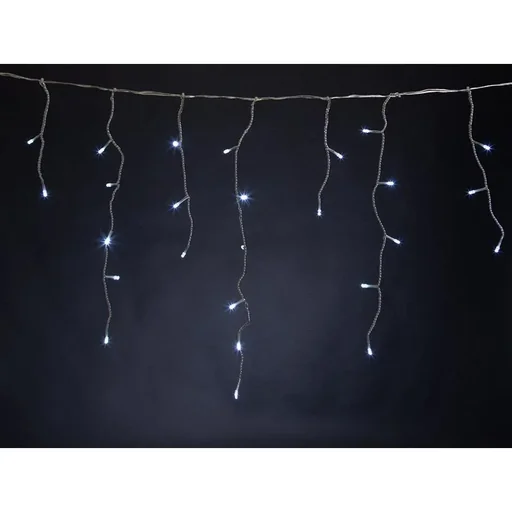 "Vellight Eiszapfen-Weihnachtsbeleuchtung - 4 x 0,6 m - 144 LEDs - Weiß - Innen und Außen image"