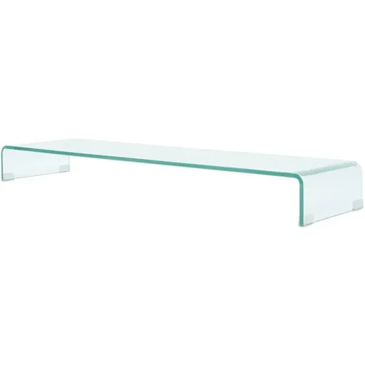 "TV-Schrank/Monitorständer transparent 120x30x13 cm Glas image"