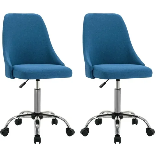 "Esszimmerstühle 2 in blauem Stoff image"