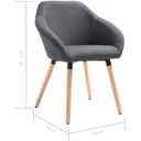 Esstischstuhl dunkelgrau