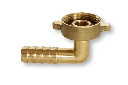 "MS Winkel-Schlauchverschraubung 1/2" Tülle mit Überwurfmutter 3/4" image"