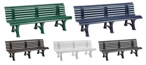 "Gartenbank Borkum blau image"