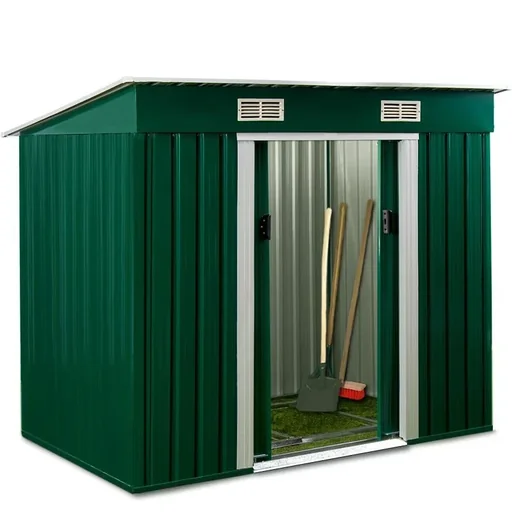 "Schuppen grün - Metall 196x122x180 image"