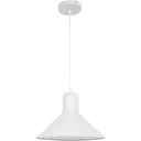 Hängeleuchte Deckenstrahler Industrie Vintage E27 40W Küche Bar Metall weiß ?34,5 x H28 cm (ohne Birne)