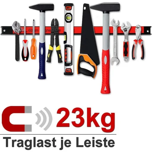 "Magnetstreifen - 23kg 60cm - rot und schwarz image"