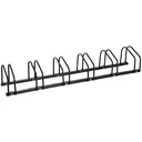 Fahrradständer Aufstellständer 5 Fahrräder Schwarz