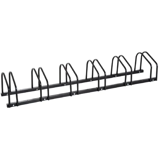 "Fahrradständer Aufstellständer 5 Fahrräder Schwarz image"