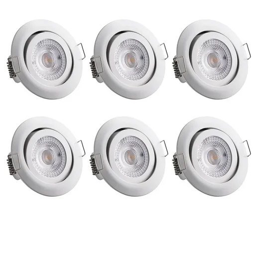 "LED-Downlight Krog 6 Stück weiß image"